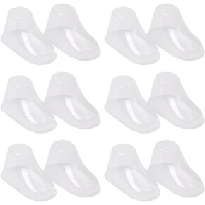 50 Pcs Plastic Baby Feet Display Small Clear Baby Booties Kids Shoe Trees Baby Feet Showcase Kids Booties Forms for Store Home Use