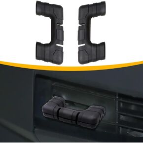 Front Tow Hitch Covers Tow Hook Protector Compatible with 2023 2024 2025 Tesla Cybertruck Exterior Accessories, Front Bumper Truck Towing Hitch Cover Trailer Hitch Covers, 1 Pair Orange