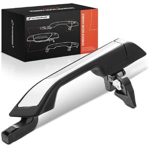 A-Premium Rear Right Passenger Side Exterior Door Handle Compatible with Honda Odyssey 2011-2017, Primed Black with Chrome Insert, Replace# 72640-TK8-A11ZD, 72640-TK8-A02