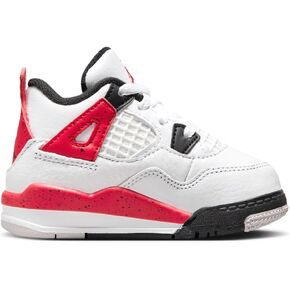 Toddler's Jordan 4 Retro White/Fire Red-Black (BQ7670 161) - 6