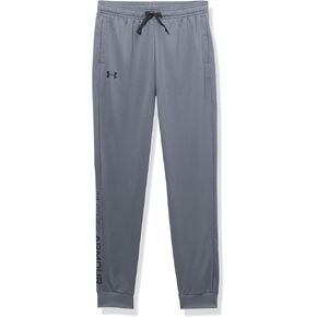 Under Armour Boys Brawler 2.0 Tapered Pants, (002) Black/Beta-Husky, Large