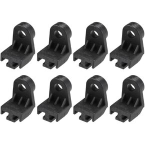Electric Radiator Intercooler Fan Mounting Kit, L-Shape Fan Bracket Feet Tab Mount Install Legs Engine Universal Plastic Electric Cooling Fan Mounts Tabs (8PCS)