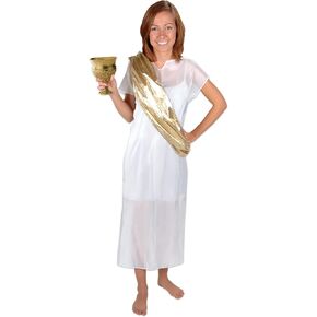 Beistle Toga Set, One Size Fits Most White/Gold 16.8 x 8.8 x 0.8 inches
