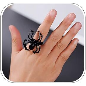 CSIYANJRY99 Gothic Vintage Snake Rings For Women Adjustable Punk Bat Spider Rings Medusa Snake Vintage Goth Jewelry Gift