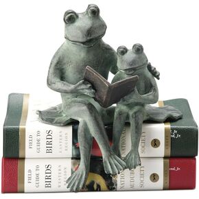 SPI Home Parent and Kid Reading Frog Shelf Sitter