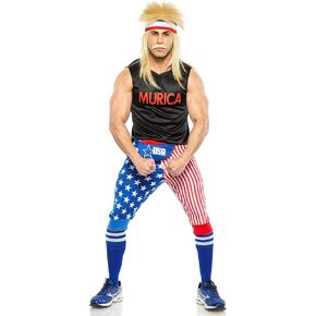 Seeing Red Murica USA Costume for Men