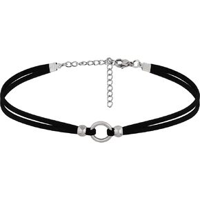 Sacina O Ring Choker, Black Choker, Black Necklace, Boho Necklace, Vintage Necklace, Gothic Choker, Halloween Christmas New Year Jewelry Gift For Women in Saudi Arabia
