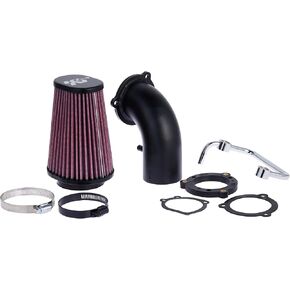 K&N Air Intake System: Air Cleaner Kit for Harley Davidson 2004-2019 Sportster XL883 XL1200 Air Cleaner Kit 63-1126, Black