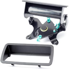 15007218 Tailgate Lift Handle with Bezel Replacement for Chevy S10 1994-2004 for Isuzu Hombre 96-00, for Sonoma 94-04, Replaces for GM1915107 GM1916103 15007219 C580708