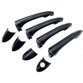 Exterior Door Handle Compatible with 2011-2014 Sonata - Front Rear Left and Right Side Replace# 82651-3S000, 82652-3S000 FL, 82652-3S020 FR, 83652-3S000 RL/RR Set of 4