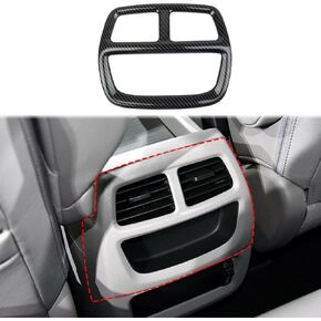 crosselec Carbon Fiber Rear Armrest Box AC Air Conditioner Outlet Vent Trim for 2016-2022 Honda Pilot for 2017-2024 Ridgeline for 2019-2024 Passport