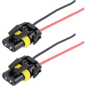 TOMALL 9005 HB3 9006 HB4 Bulb Sockets Female Adapter Replacement Wiring Harness Connector