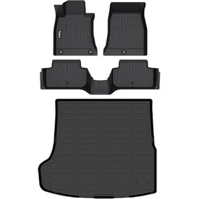 Wailtnb-Car Floor Mats & Cargo Mat Custom for 2019-2024 Genesis G70 RWD Waterproof Durable All Weather Protection Floor Liner Full Set Genesis G70 Accessories Black