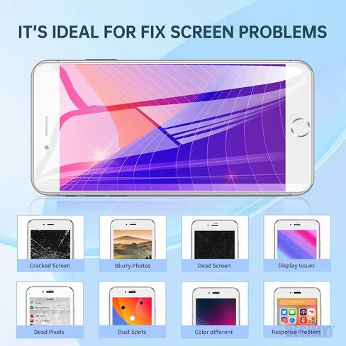 for iPhone 8 Screen Replacement 4.7" Black with Home Button LCD Display for iPhone SE 2nd 2020 Digitizer 3D Touch Assembly Repair Kit Front Camera Speaker Sensor Fix Tools A1863 A1905 A1906 in Kuwait