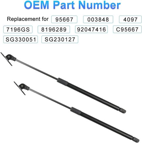 رفع الغطاء الأمامي يدعم دعامات الصدمات نوابض الغاز المتوافقة مع Pontiac GTO 2004 2005 2006 لاستبدال 95667 003848 4097 7196GS 8196289 92047416 C95667 SG330051 SG230127 in Kuwait