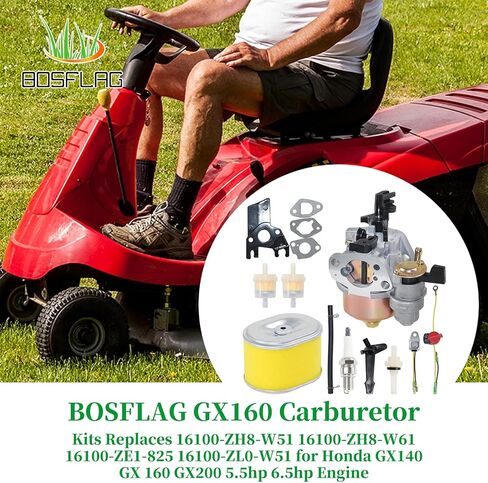 المكربن ​​GX160 يستبدل Honda 16100-ZH8-W51، 16100-ZH8-W61، 16100-ZE1-814، 16100-ZE1-825 لهوندا GX120، GX140، GX 140، GX160، GX 160، GX168، GX 168، جي اكس 200، جي اكس 200 محركات in Kuwait