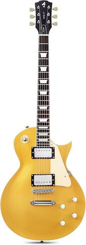 Fesley LP Electric Guitar with Arched Top:39" Solid Body Electric Guitars with Mahogany Body/Rosewood Fretboard,Electric Guitar with Humbucker Pickups,Electric Guitar Kit with Alice String,Sunburst in Saudi Arabia