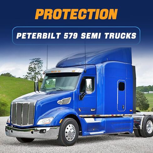 Bumper Corner w/o Fog Light Hole fit for 2013-2022 Peterbilt 579 Semi Truck Left Side Chrome in Kuwait