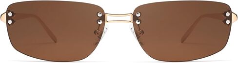 Trendy Y2k Sunglasses for Women Vintage Rectangle Sunnies AP3719 in Kuwait