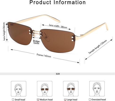 Trendy Y2k Sunglasses for Women Vintage Rectangle Sunnies AP3719 in Kuwait