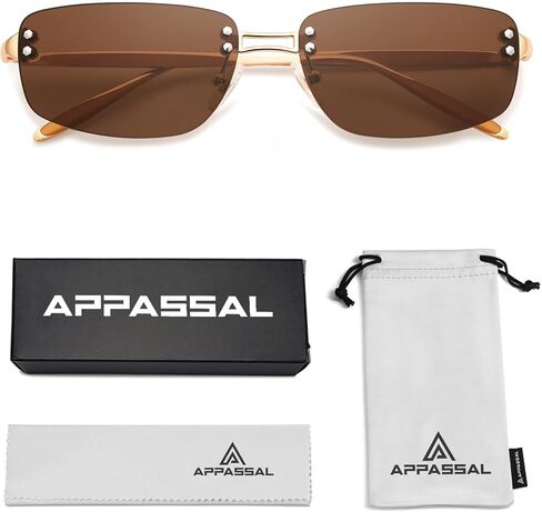 Trendy Y2k Sunglasses for Women Vintage Rectangle Sunnies AP3719 in Kuwait