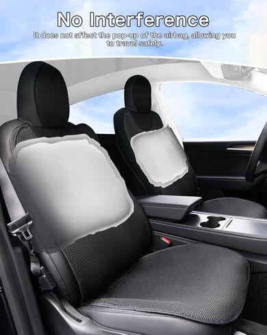 2PC Tesla Cybertruck Front Seat Covers Custom, Breathable Linen Seat Cover,Non-Slip Seat Cushionfor Tesla Cybertruck 2024-2025 (Black) in Saudi Arabia