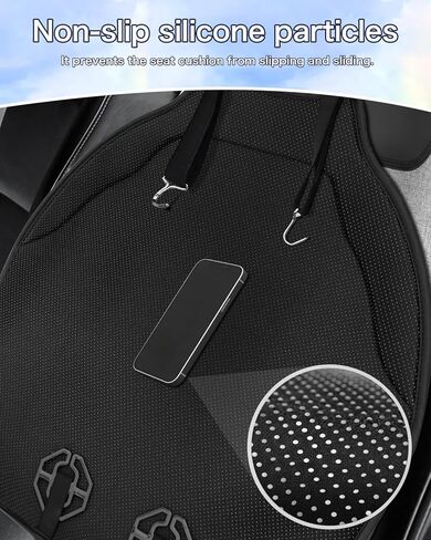 2PC Tesla Cybertruck Front Seat Covers Custom, Breathable Linen Seat Cover,Non-Slip Seat Cushionfor Tesla Cybertruck 2024-2025 (Black) in Saudi Arabia
