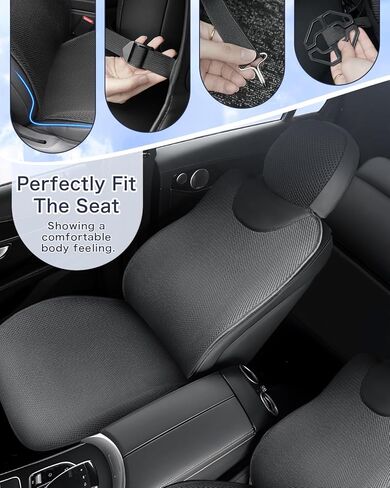 2PC Tesla Cybertruck Front Seat Covers Custom, Breathable Linen Seat Cover,Non-Slip Seat Cushionfor Tesla Cybertruck 2024-2025 (Black) in Saudi Arabia