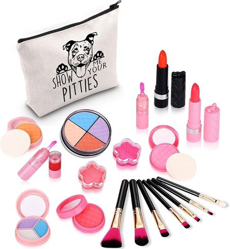 ZJXHPO Funny Pitbull Gift Show Me Your Pitties Dog Lovers Gift Pitbull Mom Cosmetic Bag Zipper Accessory Pouch (Pitties Dog) in Saudi Arabia