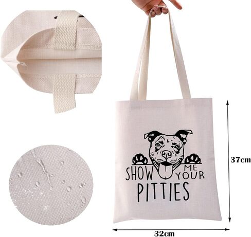 ZJXHPO Funny Pitbull Gift Show Me Your Pitties Dog Lovers Gift Pitbull Mom Cosmetic Bag Zipper Accessory Pouch (Pitties Dog) in Saudi Arabia