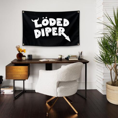 مفروشات مضحكة من Loded ملهمة تحفيزية لديكور غرفة النوم في المكتب والصالة الرياضية والكلية مع 4 حلقات لسهولة التعليق على الحائط. in Kuwait