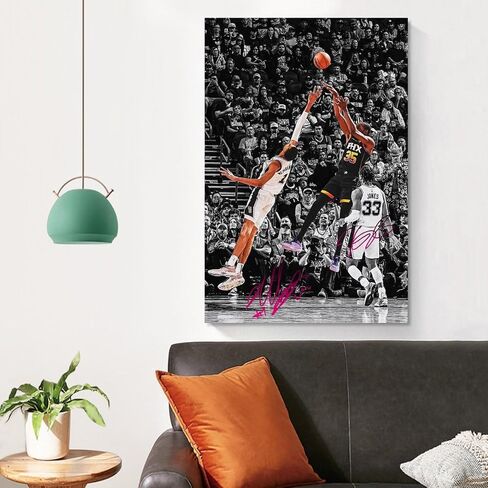 XPLOOT Victor Wembanyama Vs Kevin Durant Game Classic Moments Black And White Style Poster Art Decor Painting Aesthetic Wall Art Canvas for Bedroom Decor 16x24inch(40x60cm) Unframe-style in Saudi Arabia