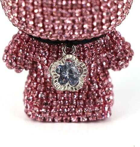 Bling Crystal Bear Car Air Freshener With Vent Clip,Valentine's Day Gift Car Air Vent Freshener for Vent Decoration, Rhinestone Aesthetic Car Decor for Girls Friends Family Bear Lover (red) in Kuwait