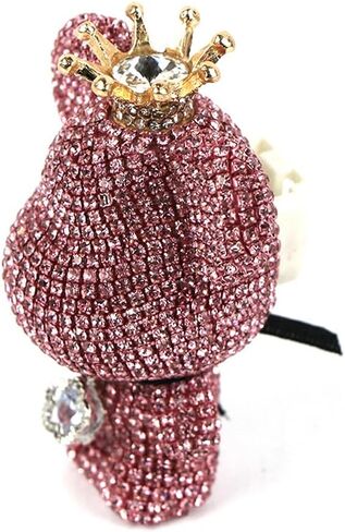 Bling Crystal Bear Car Air Freshener With Vent Clip,Valentine's Day Gift Car Air Vent Freshener for Vent Decoration, Rhinestone Aesthetic Car Decor for Girls Friends Family Bear Lover (red) in Kuwait