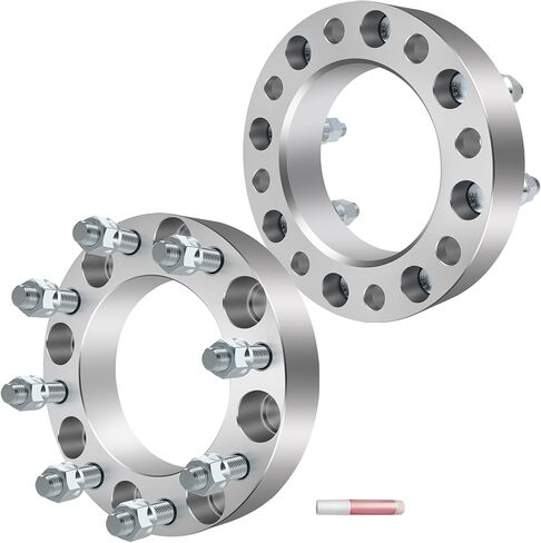 فواصل عجلات ECCPP 2X 1.5 بوصة 8x170 إلى 8x170 125 مم Hub 8 العروة تناسب Ford Excursion 2003-2005| لفورد F-250 2003-2009| لفورد F-250 F-350 سوبر ديوتي 2003-2022 مع ترصيع 14x1.5 in Saudi Arabia