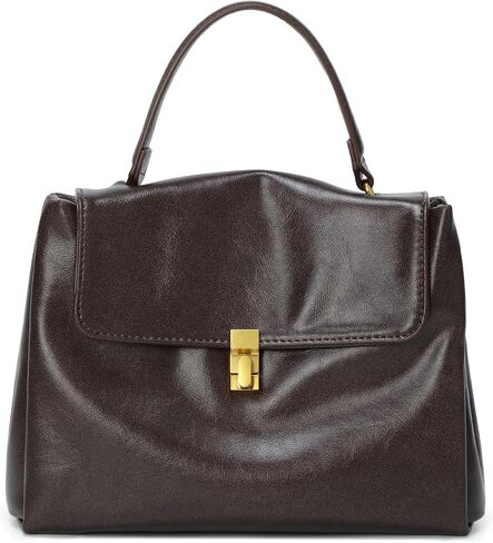 Women's Soft Leather Top Handle Crossbody Flap Satchel Bag in Saudi Arabia