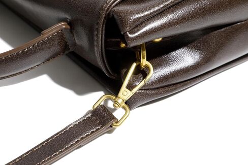 Women's Soft Leather Top Handle Crossbody Flap Satchel Bag in Saudi Arabia