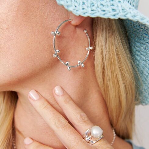 أقراط سيلبادا "الشعبية" من الفضة الإسترليني in Kuwait