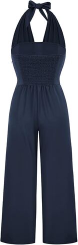 Belle Poque Women Halter Jumpsuits High Waisted Wide Leg Jumpsuits with Pockets 2023 in Saudi Arabia