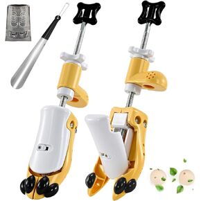 JJDPARTS Shoe Stretcher, Pair of 6 Way Shoe Stretcher Wide Feet, Shoe Tree Adjustable Length Width & Height for Women Men