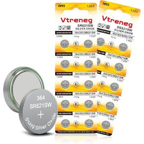 10 Pack 364 SR621SW Watch Battery 363 164 AG1 1.55V Silver Oxide Battery
