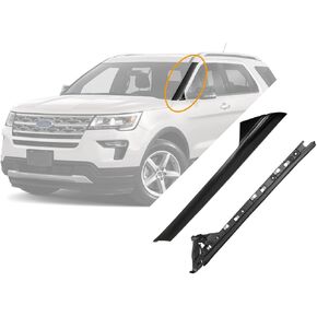 مجموعة عمود A لقولبة الزجاج الأمامي، متوافقة مع 2011-2019 Ford Explorer، السائق الأيسر الأمامي والداخلي، BB5Z7803145AA BB5Z-7803137-AA BB5Z-7803137-AB 926-450 BB5Z-7803145-AA ملحقات النوافذ