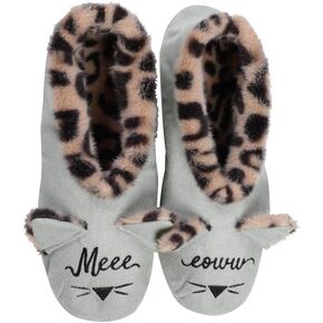 Faceplant Dreams Meeeeooww Footsies (Large) Grey