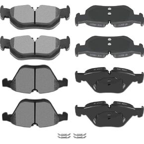Brake Pads,ECCPP 8pcs Ceramic Disc Brake Kits fit for 2007-2013 for BMW 328i,2009-2013 for BMW 328i xDrive,2007-2008 for BMW 328xi,2012-2014 for BMW X1