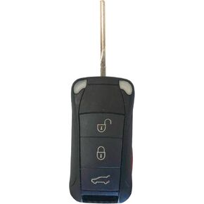 Replacement for 2006 2007 2008 2009 2010 2011 Porsche Cayenne Car Flip Key Fob Remote KR55WK45032,by AUTOKEYMAX (SINGELE)