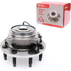 FKG 515098 Front Wheel Bearing Hub Assembly for 07-10 Chevy Silverado 2500 3500 HD GMC Sierra 2500 3500 HD, 07-09 Chevy Silverado 3500, 07-13 Chevy Suburban 2500 GMC Yukon XL 2500, 08-09 Hummer H2