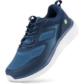 FitVille Walking Shoes for Men Wide Toe Box Lightweight Extra Wide Shoes for Men Non Slip Walking Tennis Shoes for Men Cushioned Men's Slip on Walking Shoes Comfortable Wide Width Men's Sneakers