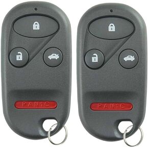 KeylessOption Keyless Entry Remote Control Car Key Fob Replacement for E4EG8DJ (Pack of 2)