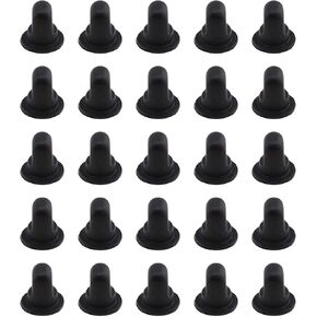 25x Car Rear Panel Badge Grommets Clips 191853615A Black Plastic Auto Fastener Retainer Compatible with Golf 1 2 Polo Vento