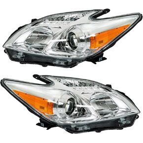 Replacement for Prius 2012-2015 Headlight Assembly Left and Right Sides Headlights 8113047520 8117047520 TO2518134C TO2519134C